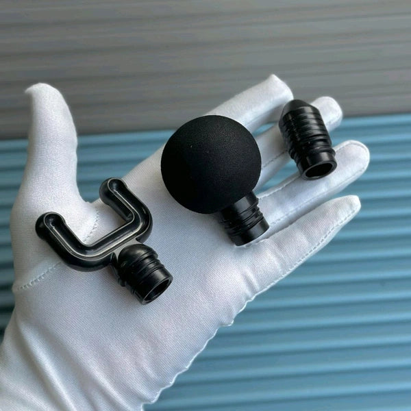 Mini Massage Gun – Deep Tissue Relief | 3 Heads | 20 Speed Levels | Type-C Rechargeable |