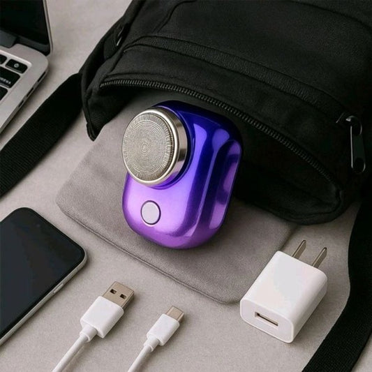 Mini Shaver for Men – MAKTOP™ Cordless Beard Trimmer | USB Type-C Rechargeable | Pocket Size Grooming Tool | Mini Trimmer | Mini Shaver